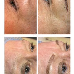 Robert & Robert Hair Designers - Microblading by Ashley. Immediate - Before and After.