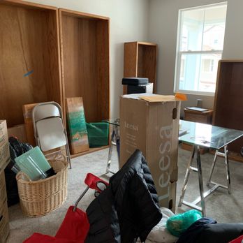 American Van Lines - none of this furniture belongs in this room, or even on this floor, as outlined in our description document as to what belongs where - Movers Near Me - Pompano Beach, Florida
