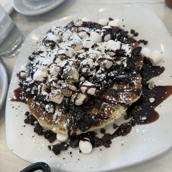 Syrup - Aurora - S'Moreo (3) Pancakes (Delivery) - Breakfast & Brunch Near Me - Aurora, Illinois Syrup - Aurora - S'Moreo (3) Pancakes (Delivery) - Breakfast & Brunch Near Me - Aurora, Illinois