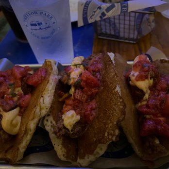 Treylor Park - Chicken & Pancake Tacos - New American Near Me - Savannah, Georgia Treylor Park - Chicken & Pancake Tacos - New American Near Me - Savannah, Georgia
