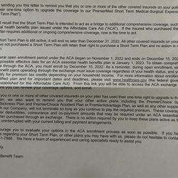 US Health Group - John Burton - A letter from us health group telling me to go to healthcare.gov