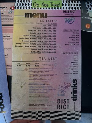 Menu photo 3 District Coffee El Paso, TX