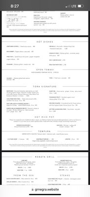 Menu photo 2 Tora Cancun Cancún, ROO Menu photo 2 Tora Cancun Cancún, ROO