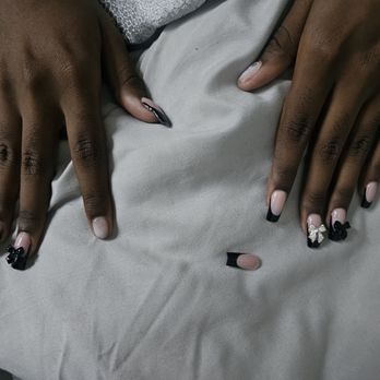 L A Nail Bar & Lashes - Two of my daughter's nails came off the very next day. After I took this picture, three more nails came off. - Skin Care Near Me - Norwalk, California