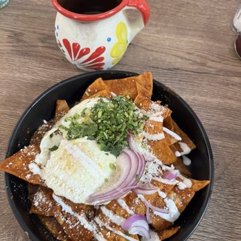 Alebrijes Cafe & Grill - Chilaquiles and cafe de olla coffee.  Mmmmmmmmmmmmmmmm - Breakfast & Brunch Near Me - Litchfield Park, Arizona