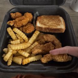 Zaxbys - Itty bitty strips.