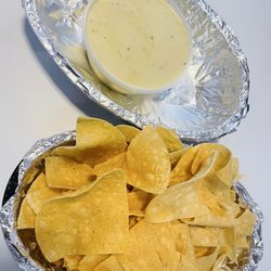 Fuego Tortilla Grill - Chips and Roasted Poblano Queso Half Pint