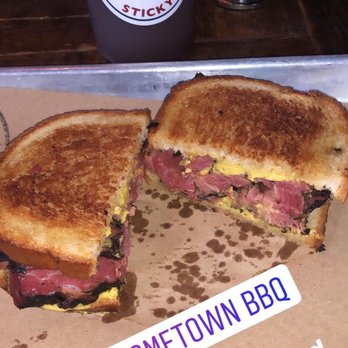 Hometown Bar-B-Que - Pastrami sandwich.   If it's there , get it - Barbeque Near Me - Brooklyn, New York