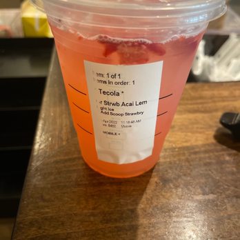 Starbucks - a plastic cup with a drink in it - Coffee & Tea Near Me - Charlotte, North Carolina Starbucks - a plastic cup with a drink in it - Coffee & Tea Near Me - Charlotte, North Carolina