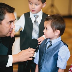 Ultimate Events - DJ Don doing a funny interview with the kids at our wedding about things like "what's the meaning of love?" turned out awesome!
