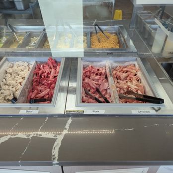 Sun's Mongolian BBQ - Protein for the Mongolian BBQ. - Chinese Near Me - Covina, California