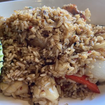 Thai Grata - spicy basil fried rice with seafood - Thai Near Me - San Jose, California Thai Grata - spicy basil fried rice with seafood - Thai Near Me - San Jose, California