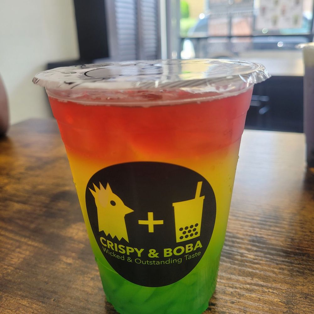 Crispy & Boba - MARLEY (MANGO HIBISCUS TEA WITH GREEN APPLE JELLY) - Chicken Wings Near Me - East Orange, New Jersey