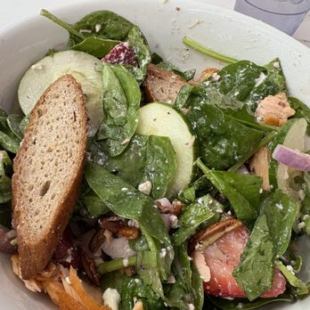 Hen House - Salmon filet spinach salad w strawberries - Sandwiches Near Me - Gretna, Louisiana Hen House - Salmon filet spinach salad w strawberries - Sandwiches Near Me - Gretna, Louisiana