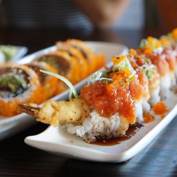 Sushi Dan - Hot Night Roll & Sunset Roll - Sushi Bars Near Me - Studio City, California Sushi Dan - Hot Night Roll & Sunset Roll - Sushi Bars Near Me - Studio City, California