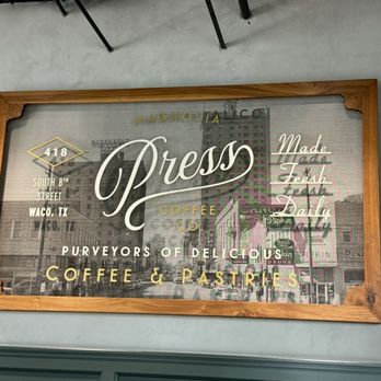 Magnolia Press - Sign - Coffee & Tea Near Me - Waco, Texas Magnolia Press - Sign - Coffee & Tea Near Me - Waco, Texas