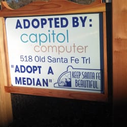 Capitol Computer and Network Solutions - Adopt A Median Sign - Paseo de Peralta & Don Gaspar