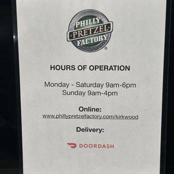 Philly Pretzel Factory - Business hours - Pretzels Near Me - Ballwin, Missouri
