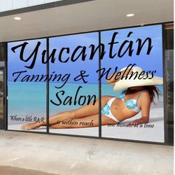 Yucantan Tanning And Wellness Salon - Storefront our new wrap
