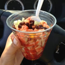 The Water Planet - Pepihuate ($1.25): cucumber, peanuts, Chaka-chakas, chili, lemon, & chamoy