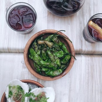 Toro - Pimentos V  Ostra*  Red Sangria - Tapas Bars Near Me - Boston, Massachusetts