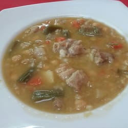 Blat picat (trigo picado). Plato típico de la zona y además está buenísimo
