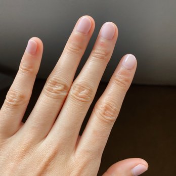 Harmony Nail Lounge - Gel manicure - very nice work considering I have extra short nails - Nail Salons Near Me - Escondido, California