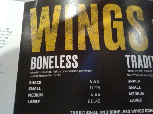 Menu photo 2 Buffalo Wild Wings Quakertown, PA