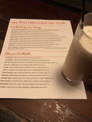 Menu photo 4 Belltree Speakeasy Carrboro, NC Menu photo 4 Belltree Speakeasy Carrboro, NC