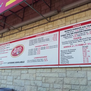 Bush's Chicken - Fast Food Near Me - Temple, Texas