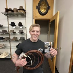 David Morgan - Cory's dad gave him the whip David made for his dad in the eighties, it needed a new fall.