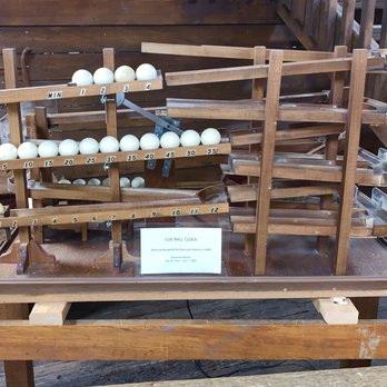 Coppes Commons - Really cool Cue Ball Clock.  Very accurate too. - Shopping Centers Near Me - Nappanee, Indiana