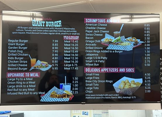 Menu photo 1 Bartels Giant Burger Corning, CA