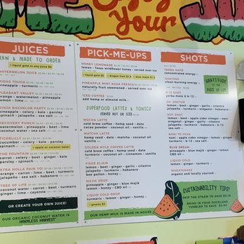 JuiceLand - Menu - Juice Bars & Smoothies Near Me - Dallas, Texas