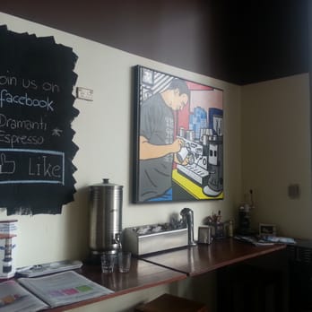 Dramanti Espresso - Nice art on the wall. - Cafes Near Me - Brisbane, QLD