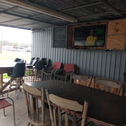 My Place - Outside seating with TV and music.