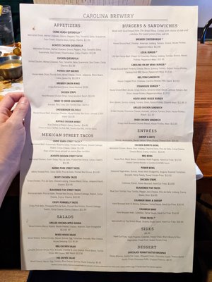 Menu photo 7 Carolina Brewery Chapel Hill, NC