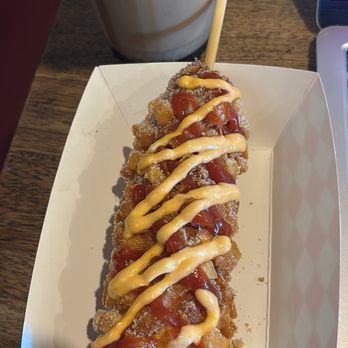 T-Town Cafe - potato cheese corn dog - Desserts Near Me - Tacoma, Washington