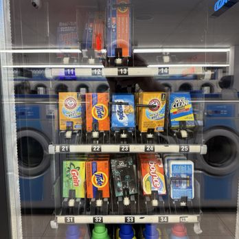 LaunDream Laundry - Their vending machine of powder and liquid laundry detergent, fabric softeners and dryer sheets. - Laundromat Near Me - Huntington Beach, California LaunDream Laundry - Their vending machine of powder and liquid laundry detergent, fabric softeners and dryer sheets. - Laundromat Near Me - Huntington Beach, California