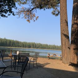 Twin Lakes Resort - Lake view from patio