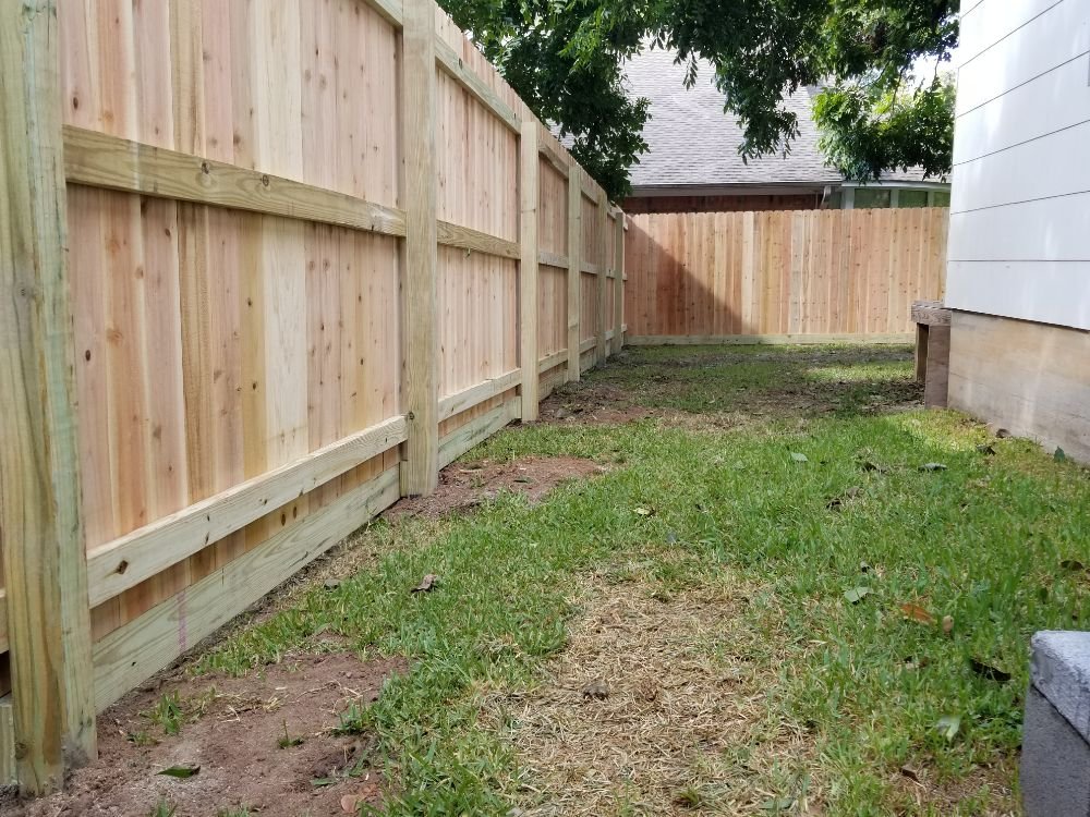 Slide of Pride of Texas Roof and Fence