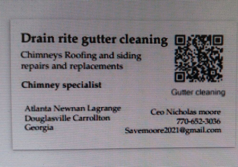 Slide of Drain rite gutter cleaning