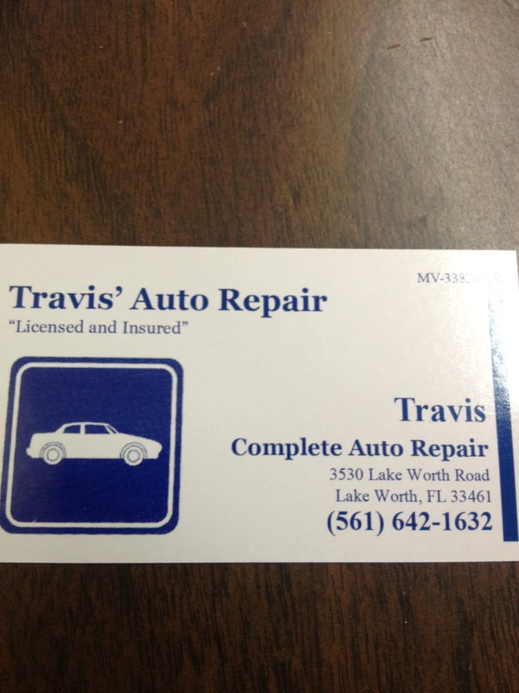 TRAVIS’ AUTO REPAIR Updated May 2024 3530 Lake Worth Rd, Palm