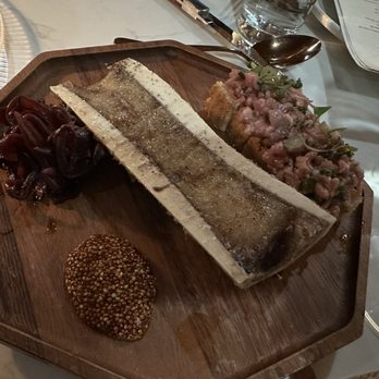 Ceron Kitchen - Bone Marrow and Beef Tartare - New American Near Me - Alameda, California