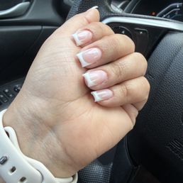 Lia did my nails manicure hard gel French tip Love it ! Thank you . Lia did my nails manicure hard gel French tip Love it ! Thank you .