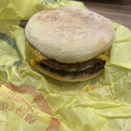 Sausage and egg McMuffin Sausage and egg McMuffin