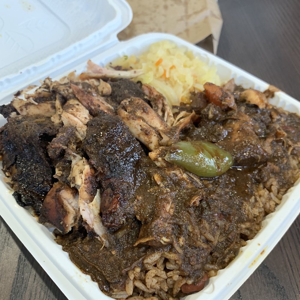 Jam Doung Style - Jerk chicken with Rice and Peas and Cabbage - Caribbean Near Me - Washington, DC, District of Columbia