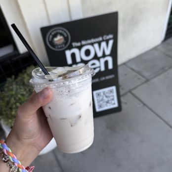 The Notebook Cafe - Banana Cream Latte with no coffee - Cafes Near Me - Riverside, California The Notebook Cafe - Banana Cream Latte with no coffee - Cafes Near Me - Riverside, California