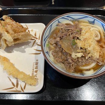 Marugame Udon - Beef udon, shrimp tempura, kakiage - Japanese Near Me - Vancouver, British Columbia Marugame Udon - Beef udon, shrimp tempura, kakiage - Japanese Near Me - Vancouver, British Columbia