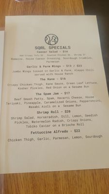 Menu photo 7 Grnd Sqrl Twentynine Palms, CA